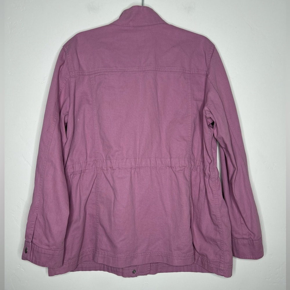 GAP Pastel Lilac Purple Utility Jacket Size XL Spring Easter 100% Cotton - Picture 2 of 15